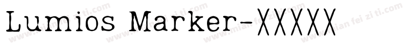 Lumios Marker字体转换